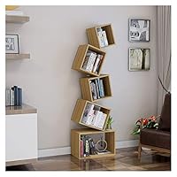 Amazon｜ブックケース 5ティア幾何本棚創造積み上げスクエアブック